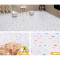 塑料地板革PVC加厚地板纸厨房卧室客厅加厚耐磨防水上墙木纹地板 默认尺寸 米白色白木纹加厚
