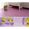 324三D地板革出租房贴纸地板地贴卫生间塑胶地面PVC立体塑料地砖 默认尺寸 粉红色粉色卡通加厚