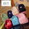 BVT小清新云朵书包日韩可爱萌系高中女生帆布双肩背包中学生休闲书包_7 蓝色