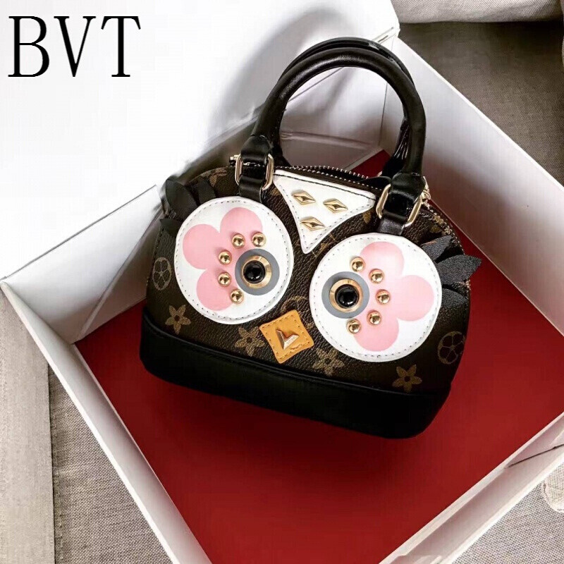 BVT贝壳包女包2017新款爱情鸟印花小号迷你单肩包斜挎手提小包包 花色