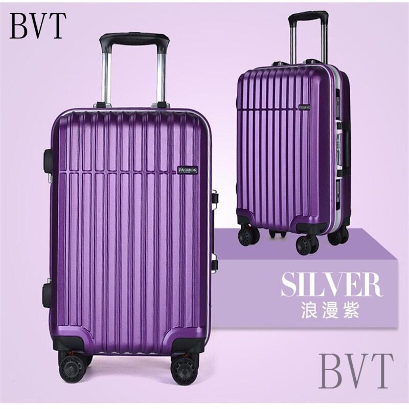 BVT铝框拉杆箱万向轮行李箱男女士登机箱八轮减震旅行箱20/24英寸密码箱包深灰色24寸_2 默认尺寸 浪漫紫24寸