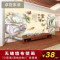电视背景墙壁纸壁画3D立体玉雕大型沙客厅无缝墙纸壁画荷花