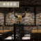 个性石头墙纸仿古文化石砖纹砖块立体防水壁纸酒吧餐厅廊背景墙 56002