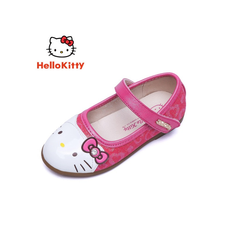 HELLOKITTY凯蒂猫女童鞋皮鞋春季新款公主鞋儿童单鞋韩版2018时尚学生K7618 30 玫红
