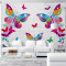 无缝3d定制壁画花花蝴蝶电视背景墙客厅沙卧室墙纸壁布贴画墙画 无缝无纺纸（整张）