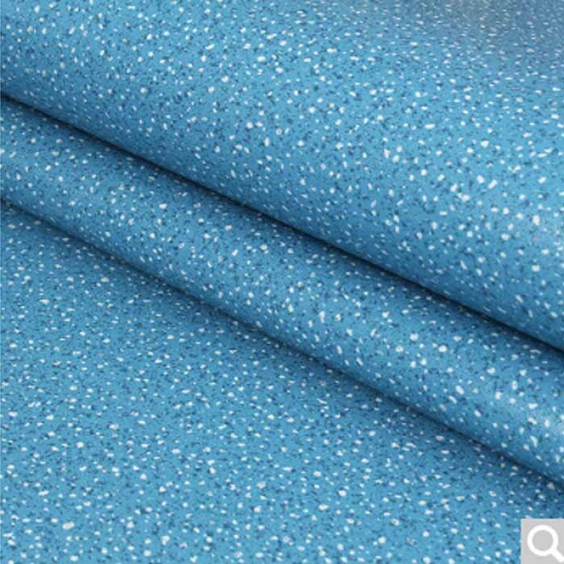 地板革pvc塑胶地板家用耐磨防水工程革地纸地胶地板胶地胶板_2 默认尺寸 天蓝色工程1.0蓝理石