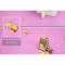 乒乓球地胶运动地板PVC塑胶地垫室内场地专用耐磨防滑地板麻布纹 默认尺寸 粉红色牛筋粉色卡通