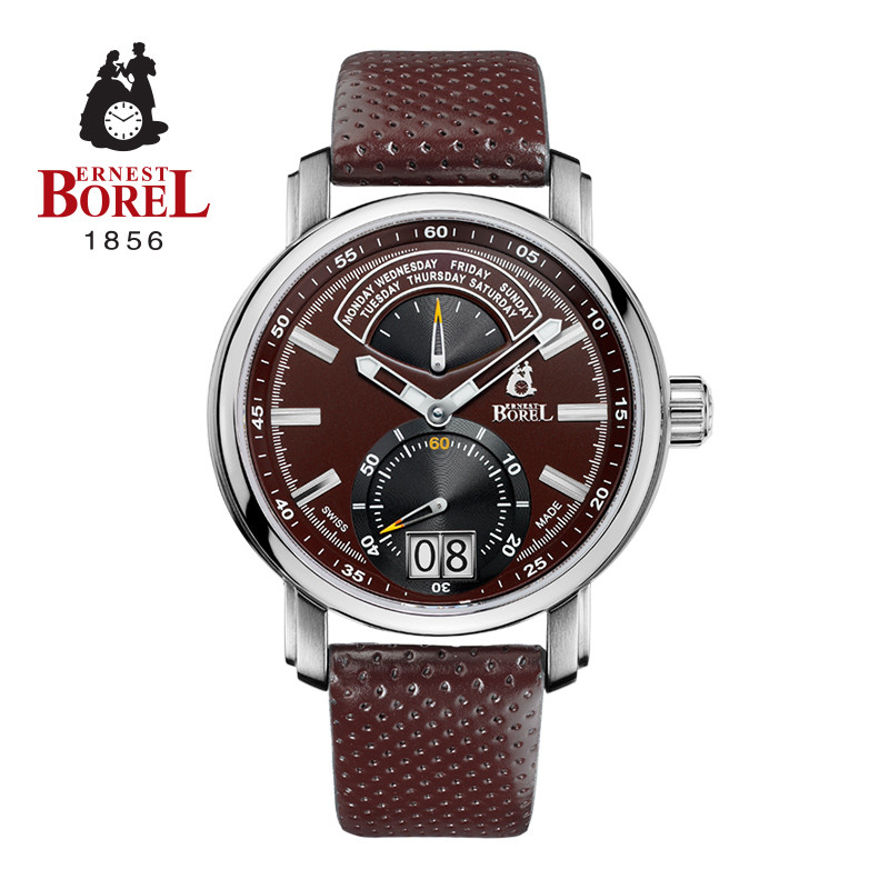 瑞士进口依波路(ERNEST BOREL)洛奇系列GS5420-8522BR时尚经典男款石英手表 GS5420-8522BR