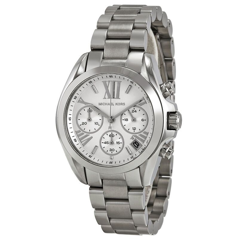 MICHAEL KORS 腕表三眼钢带日历圆盘石英女手表 MK6174