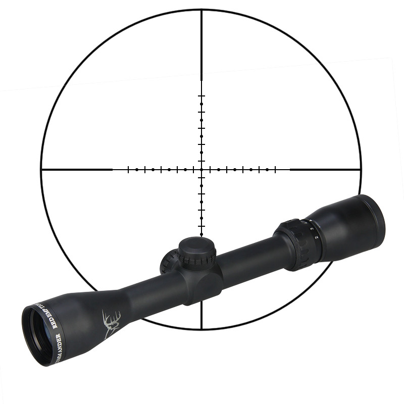 驭兵4-16x44AOE瞄准镜高抗震高清晰十字镜充氮单筒望远镜十字可调拉伸锁定带灯光狙击瞄准器 11MM燕尾低窄