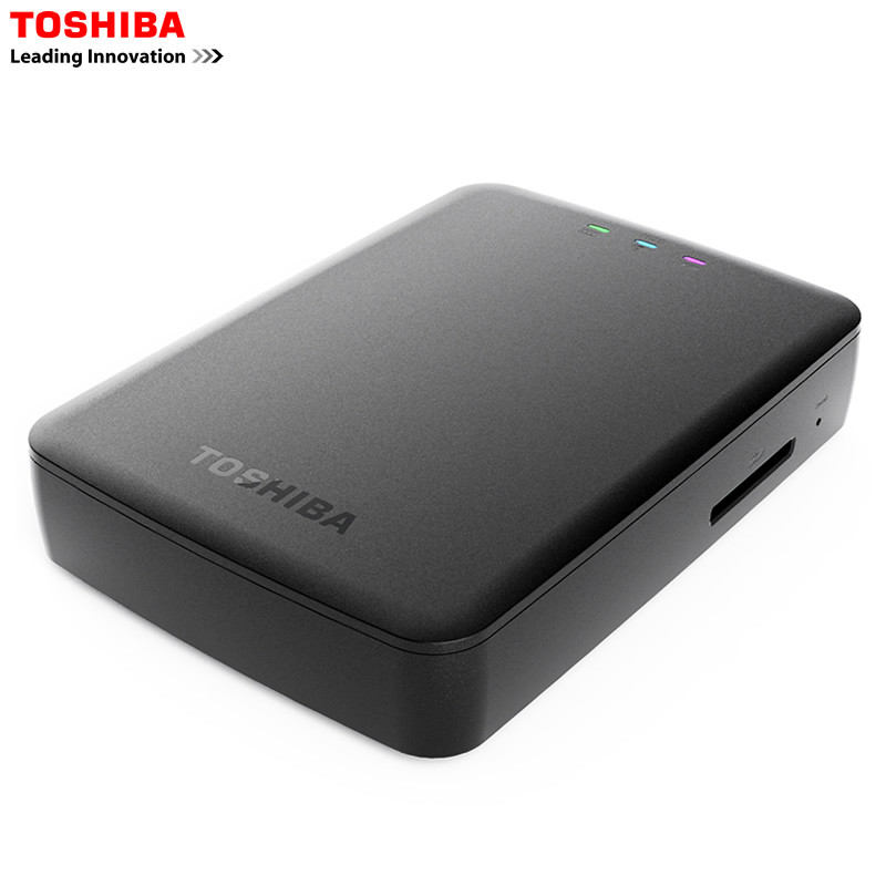 东芝（TOSHIBA）无线移动硬盘1T黑色HDTU110YKWC1