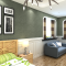 亚麻墙布现代简约素色草编星级纯色卧室客厅无缝定制壁布米白色13 古绿是19