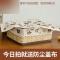 竹篮子茶几竹编收纳筐收纳篮桌面厨房客厅宜家用韩式复古布艺田园多色多款多功能生活日用收纳用品_3 复古蝴蝶
