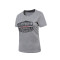 赛琪夏季女士运动短袖T恤印花半袖上衣户外跑步衫女式体恤 S/160 麻灰