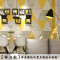 北欧风格壁纸ins现代简约几何格子方块韩国客厅卧室电视背景墙纸纯纸材质：亮黄色KR2901
