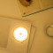 智能无线LED小夜灯充电式人体感应敢应柜子台灯吸顶粘贴楼道衣柜 感应灯充电感应磁铁粉色黄光+USB线+3M贴