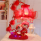 台灯卧室床头结婚礼物创意时尚红色新房婚房实用婚庆装饰对灯 相相爱42cm