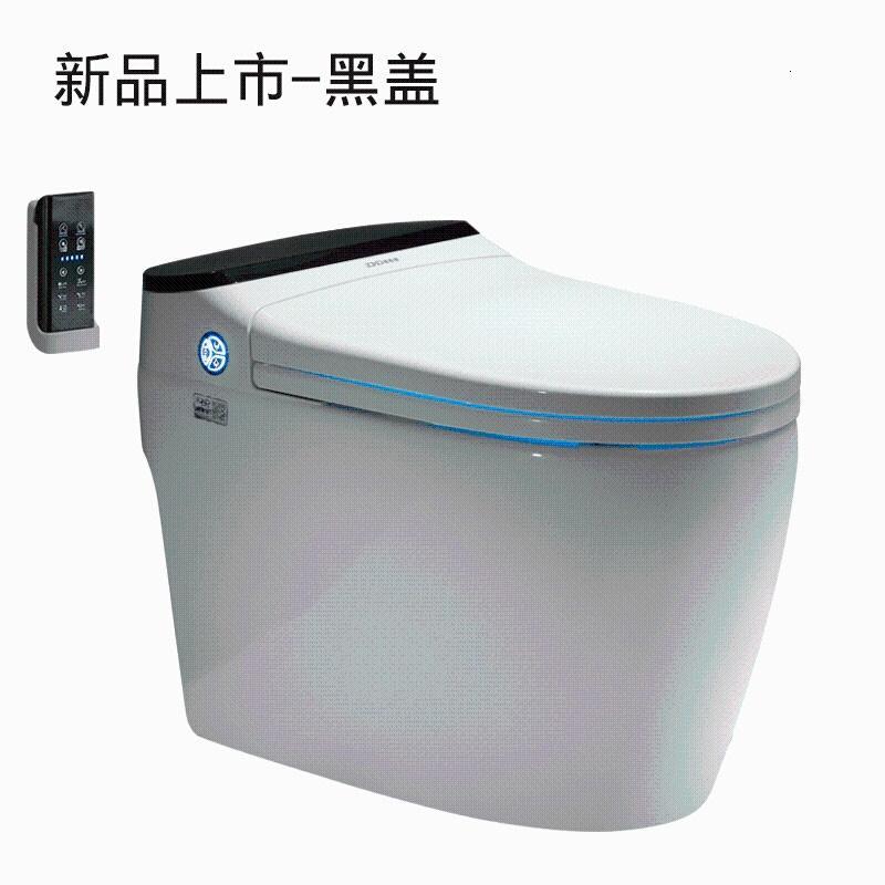 一体式智能马桶全自动翻盖坐便器电动冲水无水箱家用遥控器黑盖-坑距305/400/250需要_2 其他/other 黑盖-坑距305/400/250需要250坑距的