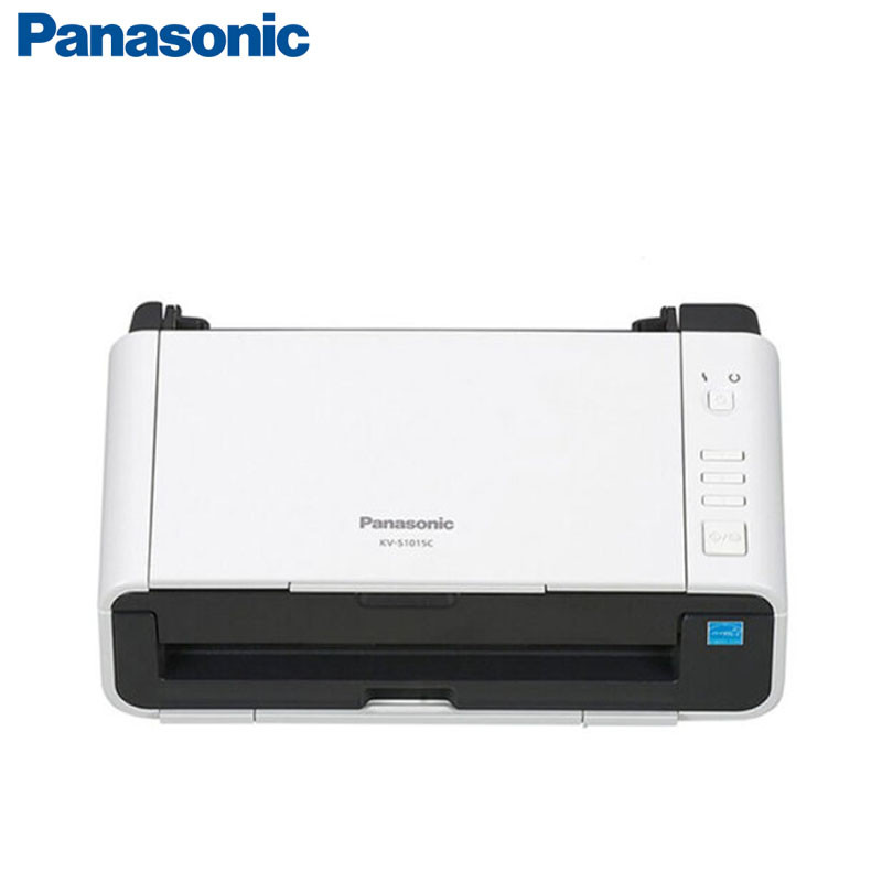 松下（Panasonic）KV-S1015C 彩色文档扫描仪 A4便携式馈纸扫描仪 高速高清自动双面扫描 （白色）
