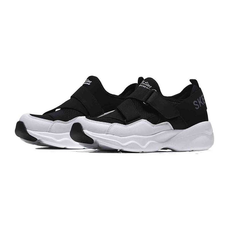 Skechers斯凯奇女休闲鞋2018新款D‘LITES系列时尚熊猫鞋88888177. 88888177/BKW黑色+白色 38码
