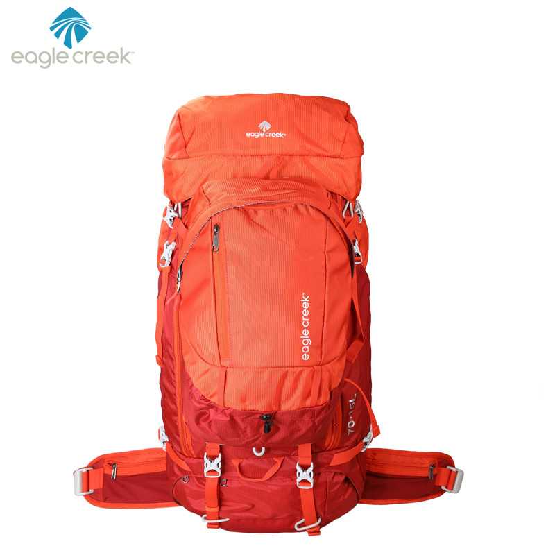 美国eaglecreek 户外子母双肩包旅行徒步登山包 60L/85L 男女款_fTS41 烈焰橙85L