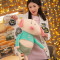 云彩熊 毛绒玩具新款 羽绒棉软体趴趴猪公仔 布娃娃女生日礼物儿童调皮猪 50cm 粉色眯眯眼