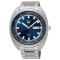 精工(SEIKO)手表 精工5号自动机械表原装进口鲍鱼形防水夜光时尚运动男表双历蓝盘钢带 SRPB15J1 SRPB15J1