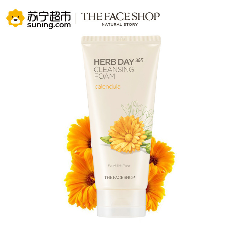 THE FACE SHOP 菲诗小铺 每日草本金盏花泡沫洁面膏 170g
