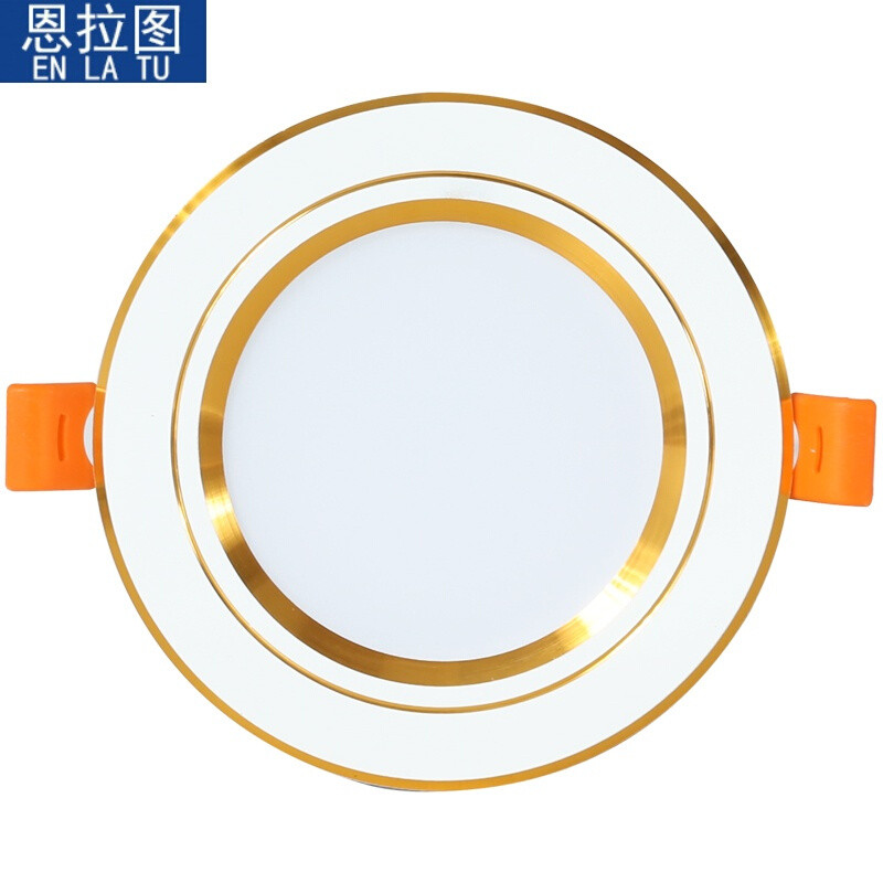led筒灯天花灯嵌入式3寸客厅射灯3w5w7w4寸孔灯7.5/8/11公分射灯_1 3寸5瓦三色变光孔7-9.5厘米