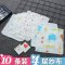 【10条装】宝宝手巾纱布洗脸巾小方巾儿童毛巾手帕婴儿口水巾简约小清新四季通用孕婴童毛巾小孩床上用品 25*25cm（十条装）男宝图案随机