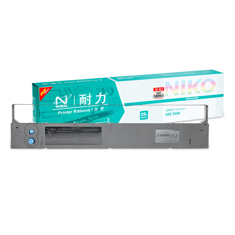 耐力5560色带适用四通OKI5560 5560SC 6500F 5760SP 黑色色带架1支装