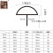 纯铜钉仿古鼓钉沙钉古铜钉装饰钉铜泡钉实心半球钉 1.4cm铜亮光色