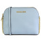 MICHAEL KORS 迈克·科尔斯女款皮质链条斜挎贝壳单肩包 32H4GCPC7L 浅蓝色
