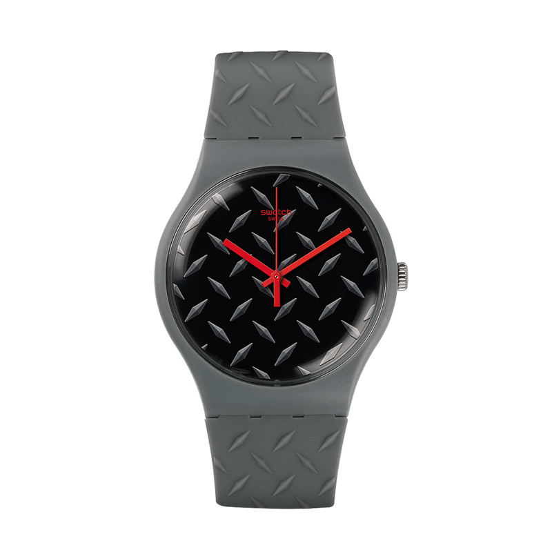 斯沃琪（Swatch）手表 原创炫彩系列 浮雕花纹石英男女表SUOM102 SUOM102