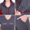 锋非凡 2019新款中老年运动套装女春秋大码三件套卫衣中年运动服女妈妈装40-50岁外套 浅灰色 L_建议90-110斤