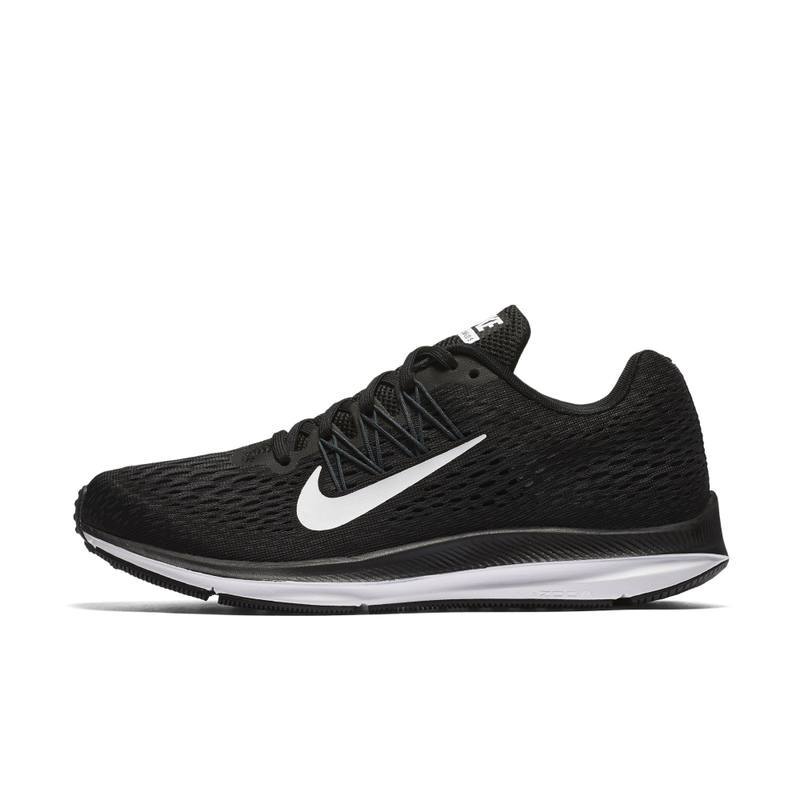 NIKE耐克2018女子WMNSNIKEZOOMWINFLO5跑步鞋AA7414-001 001黑/白/煤黑 39