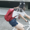 ulzzang韩国书包防水原宿ins超火百搭学院chic中高学生帆布双肩包_1 黑色聚酯防水款