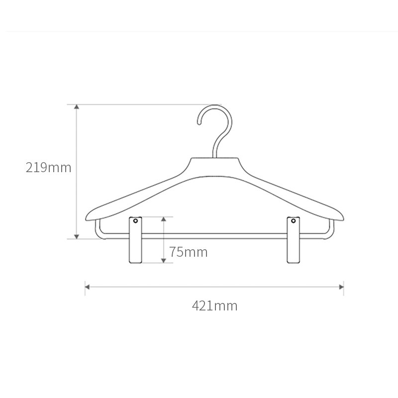 松霖SOLUX 格尔3D防滑衣架PP衣夹 3D衣架03（2件装）