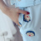 茵珠麗YinZhuli 夏季新款针织棉薄款短袖哺乳睡衣坐月子孕妇居家服套装女 夏天女士月子服卡通喂奶衣6012 8号款 2XL