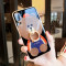 魅爱琳 华为Mate60/Mate60Pro+手机壳保护套外壳 牛仔纹皮套 商务复古休闲 全包抗震防摔软套 翻盖支架插卡 【华为Mate60】宝石蓝