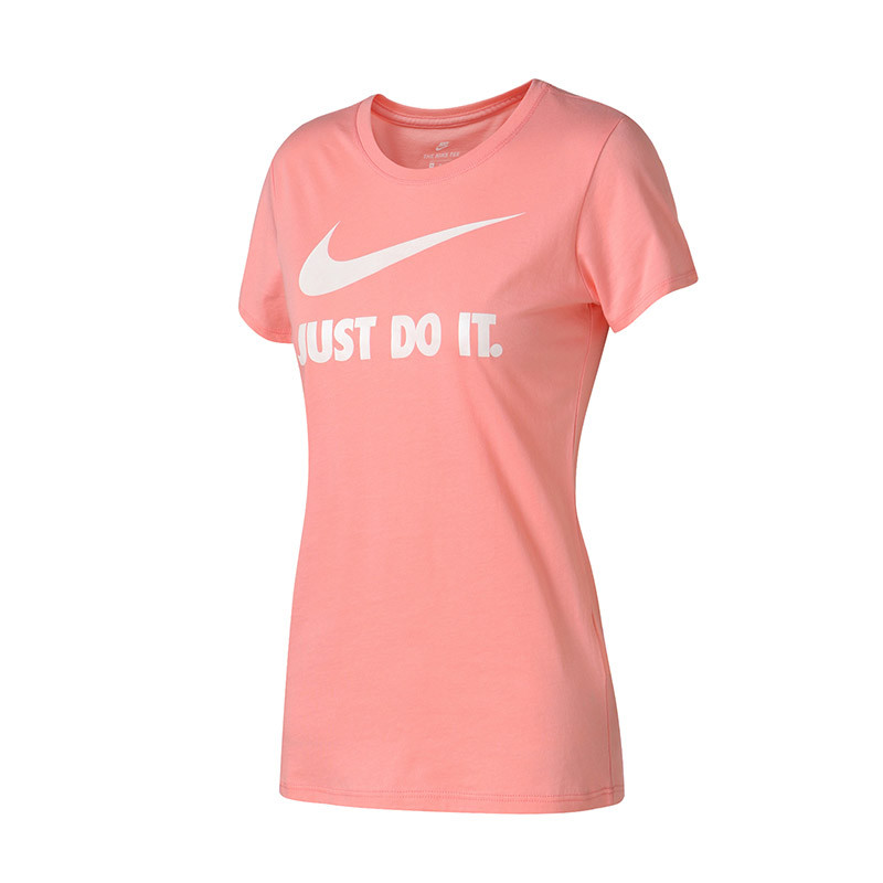 Nike耐克女短袖T恤just do it休闲透气圆领上衣889404 XS 889404-697粉色