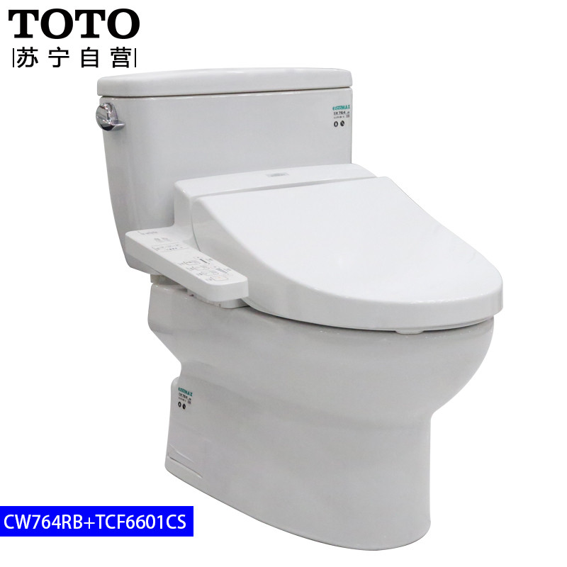 TOTO马桶 分体坐便器马桶 静音节水防堵马桶CW764RB+TCF6631CS CW764RB+TCF6451CS套装 400MM CW764RB+TCF6601CS