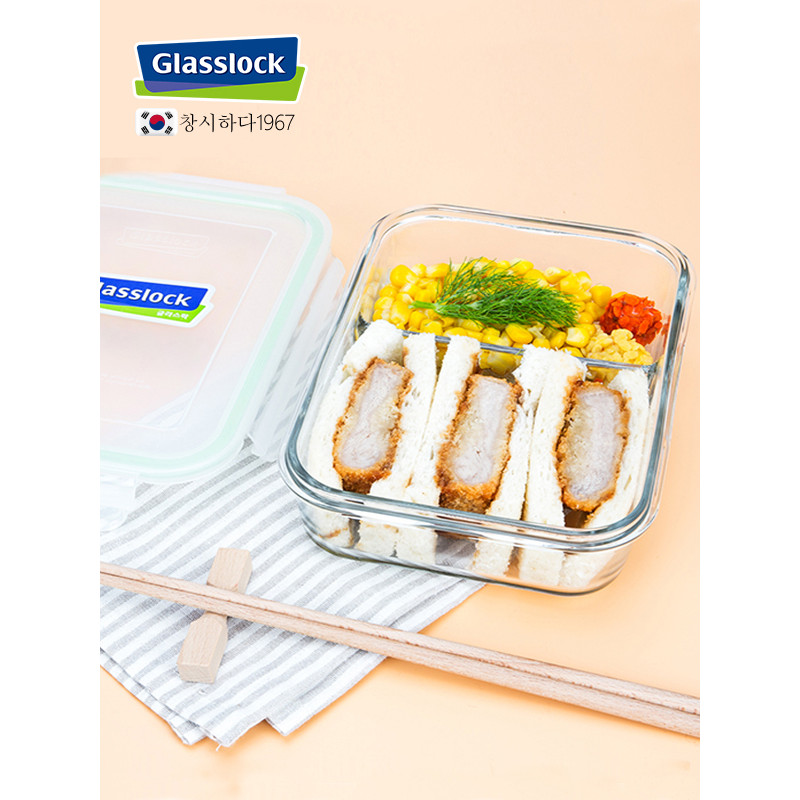 Glasslock韩国进口钢化玻璃饭盒便当盒1000ml MCRK100 1000ml