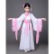 儿童古装唐装女童古装表演服古代古筝汉服服装通用裙子简约小清新婴童幼儿园小朋友裙子 130cm 紫罗兰