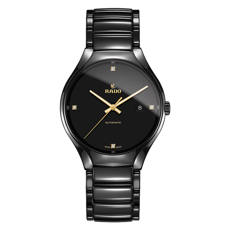 雷达(RADO)瑞士手表真系列时尚休闲简约商务自动机械男士手表R27056712 R27056712