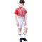 六一学生合唱服幼儿园小朋友表演服装儿童小男孩演出服男童舞蹈服通用套装简约婴童套装 120cm 男蓝色亮片背带裤