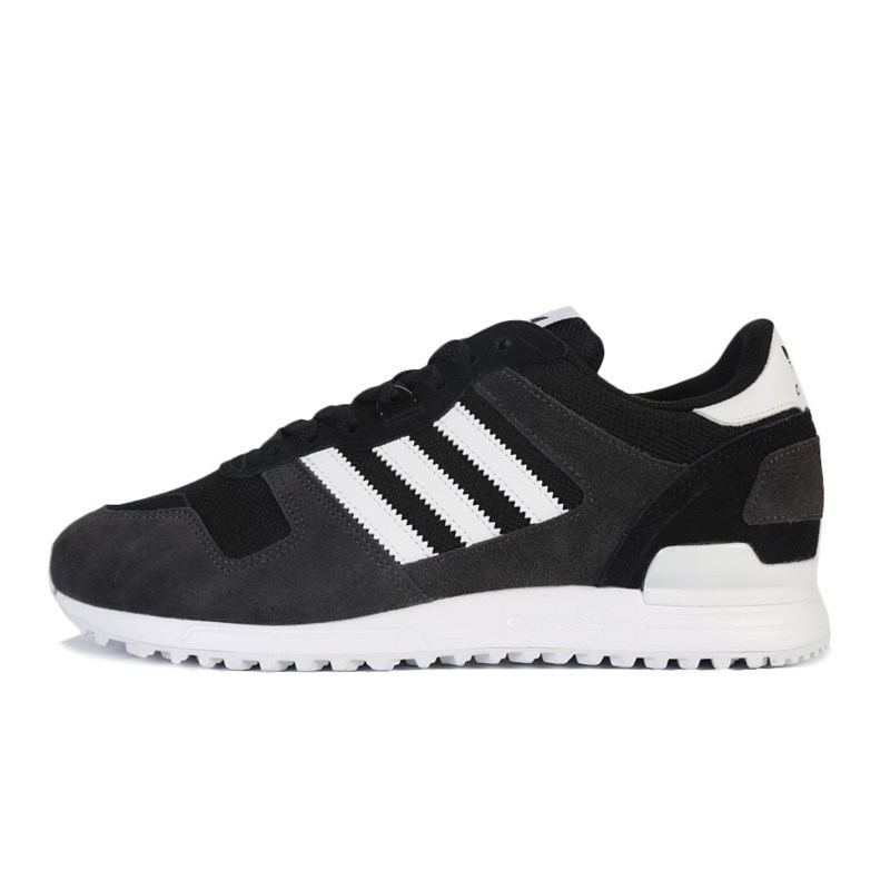 Adidas三叶草女鞋2017新款ZX700经典鞋运动休闲鞋BB1211 1号黑色/亮白/石墨黑 38.5