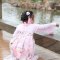 儿童汉服女童古装幼儿襦裙小孩童装亲子套装公主夏演出可爱小清新中大童女孩舞台表演演出服 90cm 粉红色