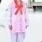 儿童古装汉服弟子规男女书生书童舞蹈表演服饰三字经演出服装可爱简约儿童创意演出服套装 170码 领结粉