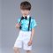 六一儿童演出服装女蓬蓬纱裙幼儿园跳舞蹈小学生合唱表演服男童被太苦套装演出服简约婴童套装 160cm 背带《短裤》蓝色